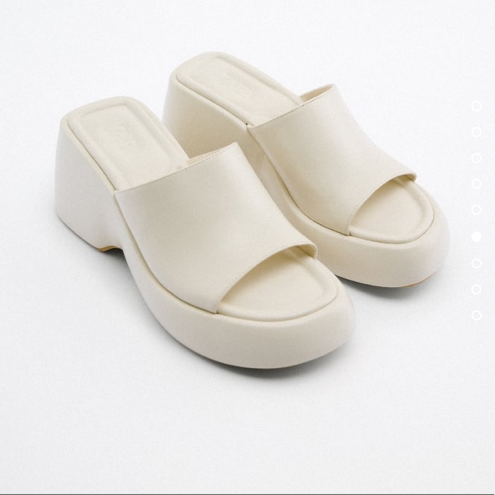 Zara chunky wedge sandals